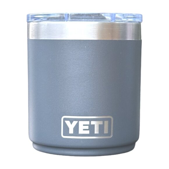 LASER ENGRAVED PERSONALIZATION YETI 10oz. LOWBALL - CHARCOAL - Picture 1 of 2